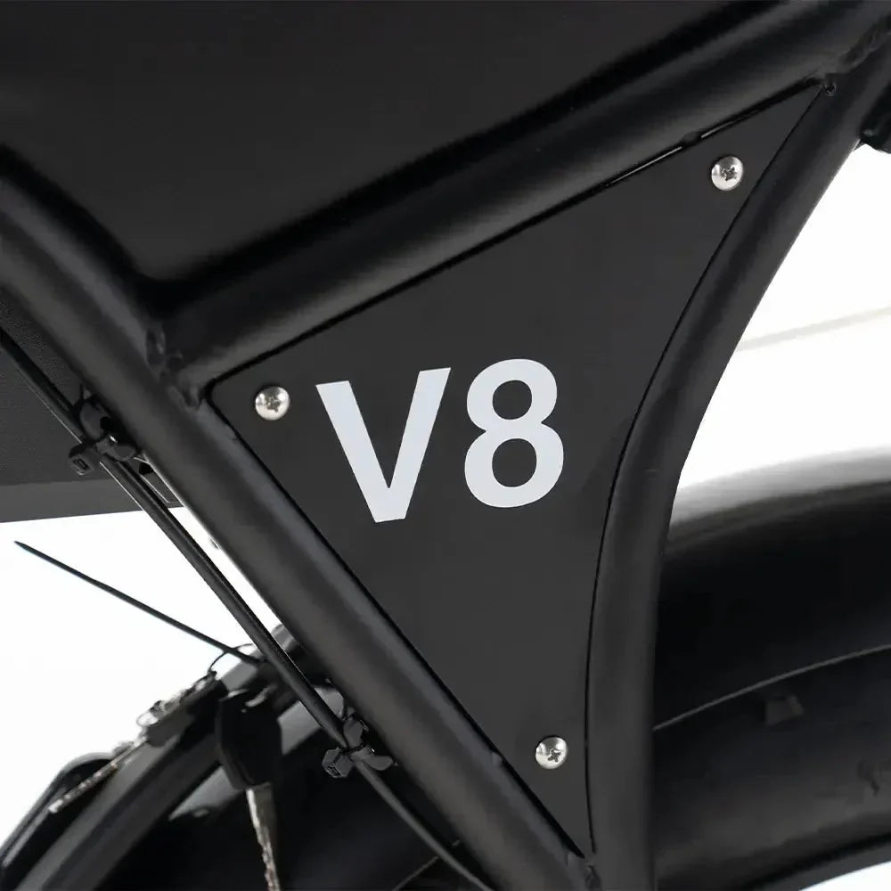 OUXI V8 MAX dubbele accu - Fatbike - Zwart - Hydraulische Remmen