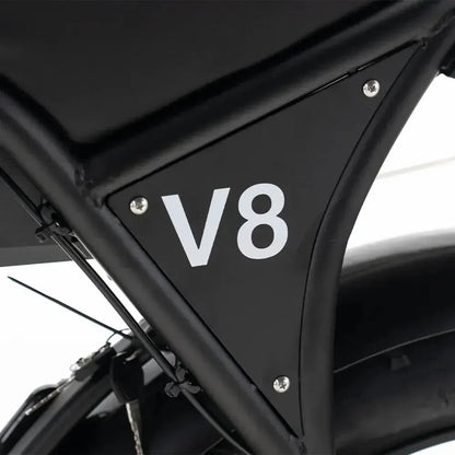 OUXI V8 MAX dubbele accu - Fatbike - Zwart - Hydraulische Remmen