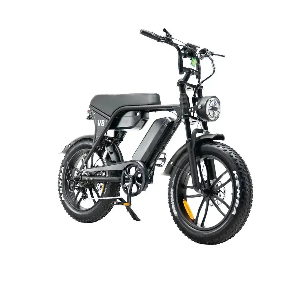 OUXI V8 MAX dubbele accu - Fatbike - Zwart - Hydraulische Remmen