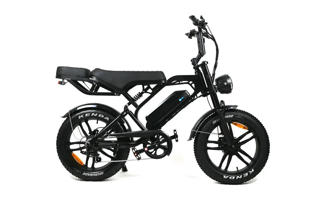 Fatbike - QMWheels - V20 pro 9.0 - Zwart - Hydraulische remmen