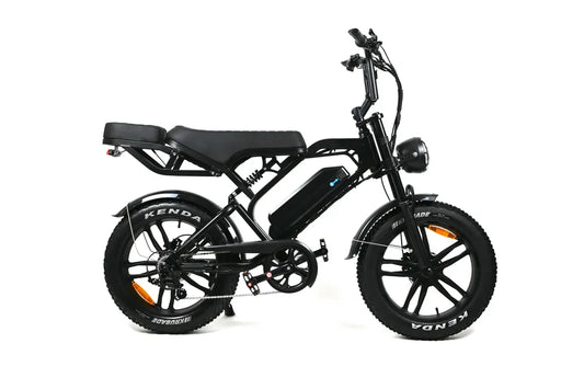 Fatbike - QMWheels - V20 pro 9.0 - Zwart - Hydraulische remmen