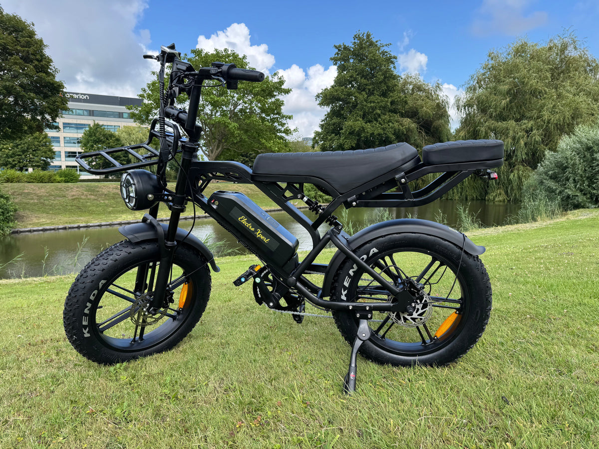 Fatbike - QMWheels - V20 pro 9.0 - Zwart - Hydraulische remmen