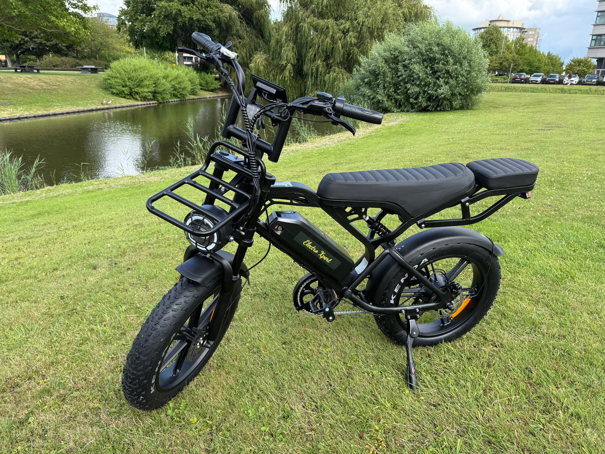 Fatbike - QMWheels - V20 pro 9.0 - Zwart - Hydraulische remmen